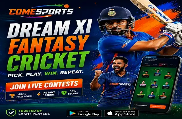 Come (come game) fantasy cricket & matchday visual 1